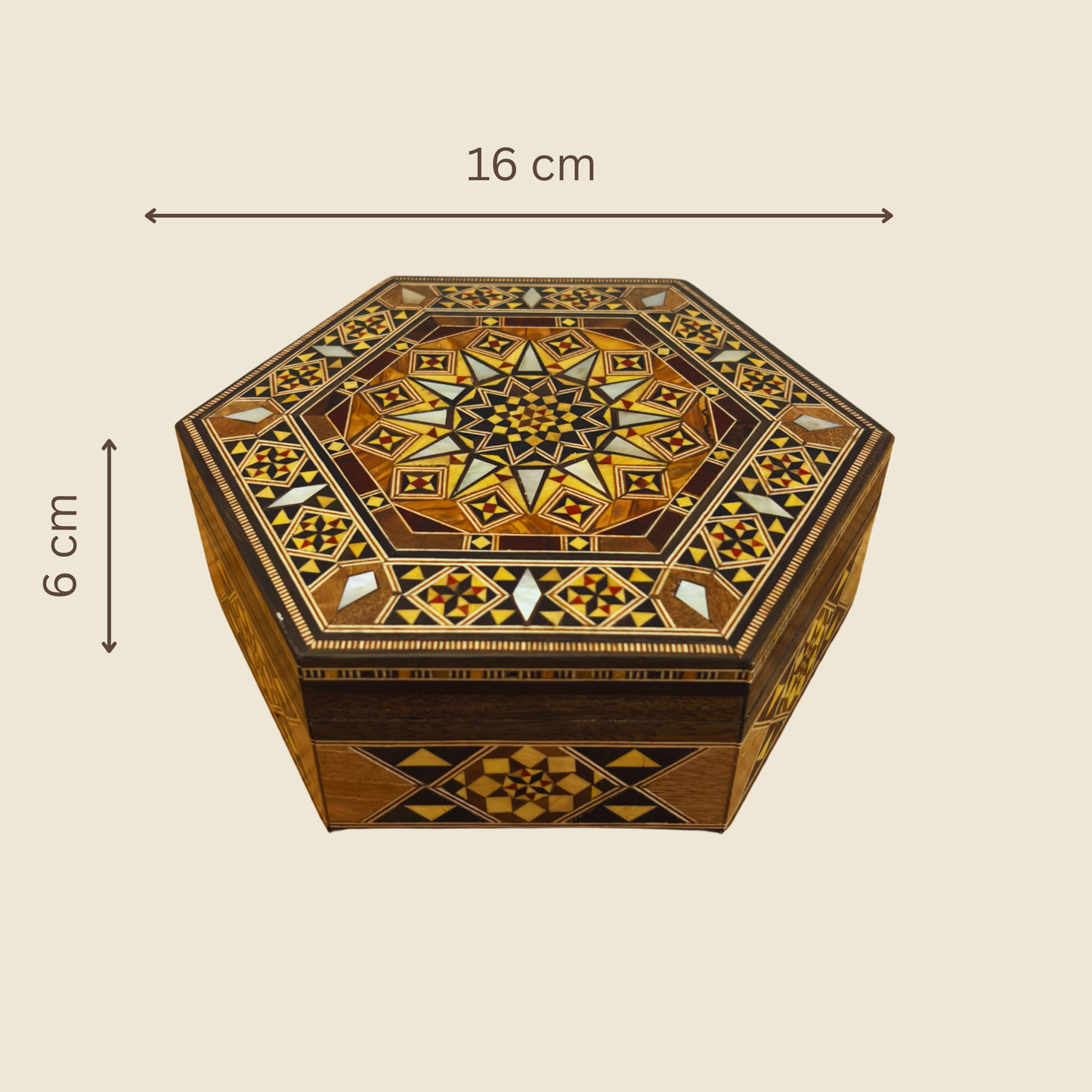 Scatola in Mosaico Damasceno Artigianale – Madreperla & Eleganza in Velluto