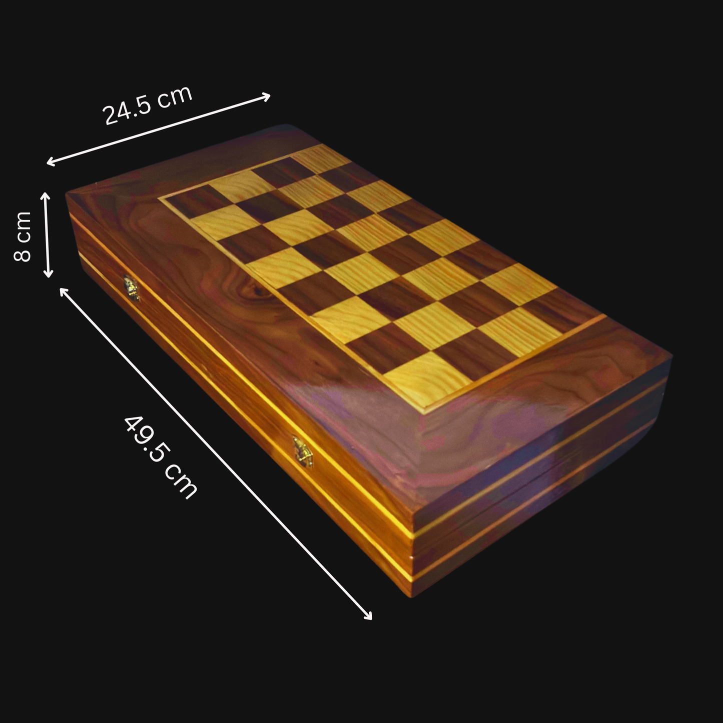 Tavolo Damaschino da Scacchi e Backgammon Fatto a Mano da Gaby Al Dayeh – Design Classico