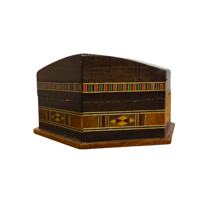 Boîte en Mosaïque Artisanale de Damas – Art Traditionnel & Velours